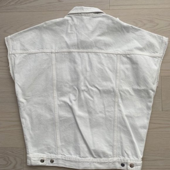 Iro Rungis Denim Vest Jacket White - Picture 6 of 6
